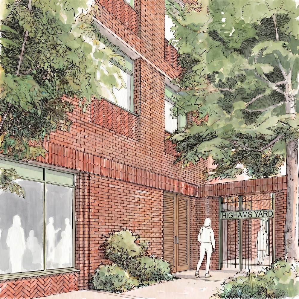 Illustration of the proposed entrance for Wilton Place residents