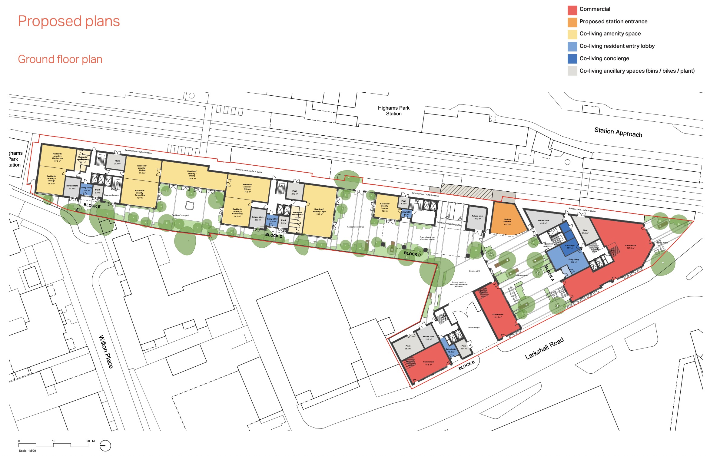 Proposed ground-floor layout